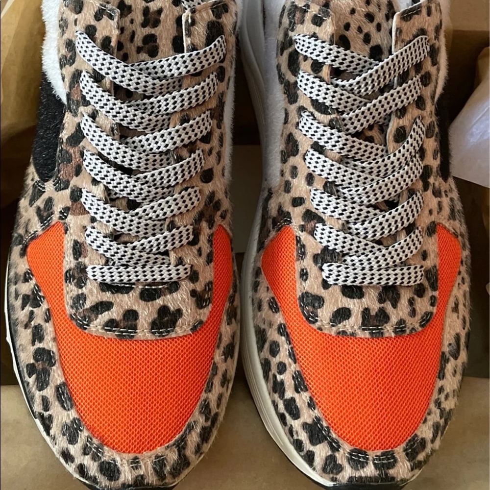 Leopard Orange Sneakers